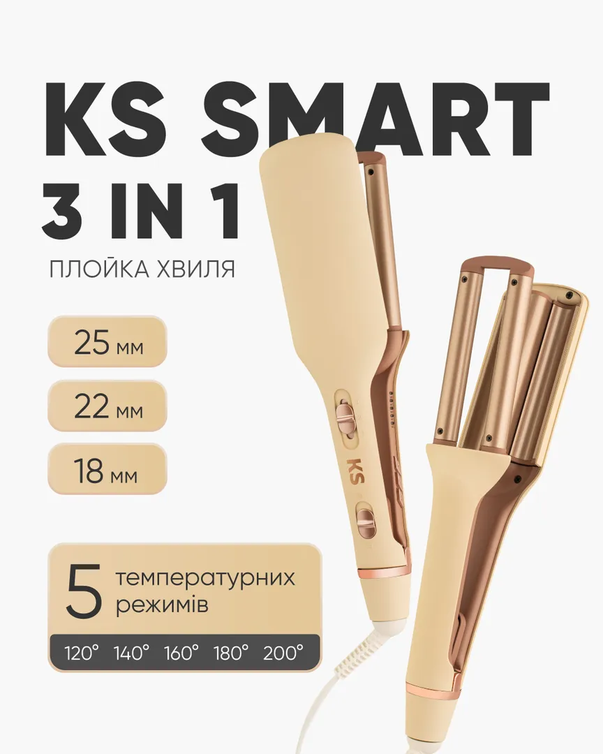 Чому плойка хвиля KS SMART 3in1 закохує з першого погляду?