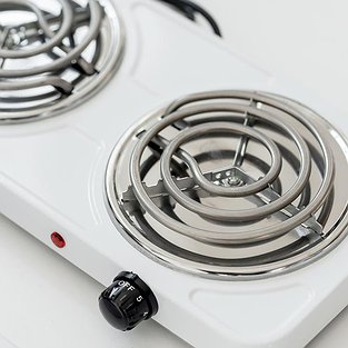Електроплита спіральна  з двома конфорками