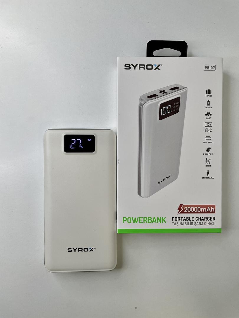Портативний зарядний пристрій power bank SYROX 20000 mAh
