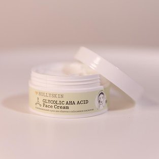 Відновлювальний крем для обличчя з гліколевою кислотою HOLLYSKIN Glycolic AHA Acid Face Cream