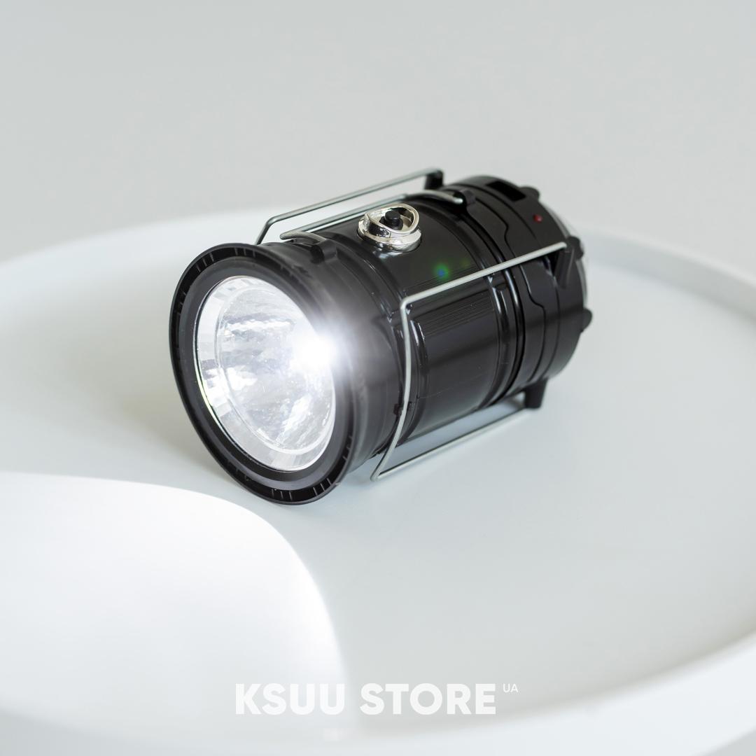 Світлодіодна розкладна лампа-ліхтар 1W+6LED кемпінгова на акумуляторі