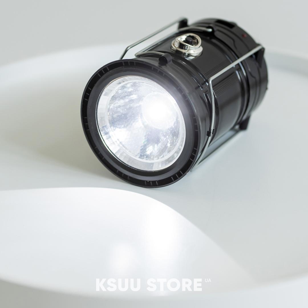Світлодіодна розкладна лампа-ліхтар 1W+6LED кемпінгова на акумуляторі