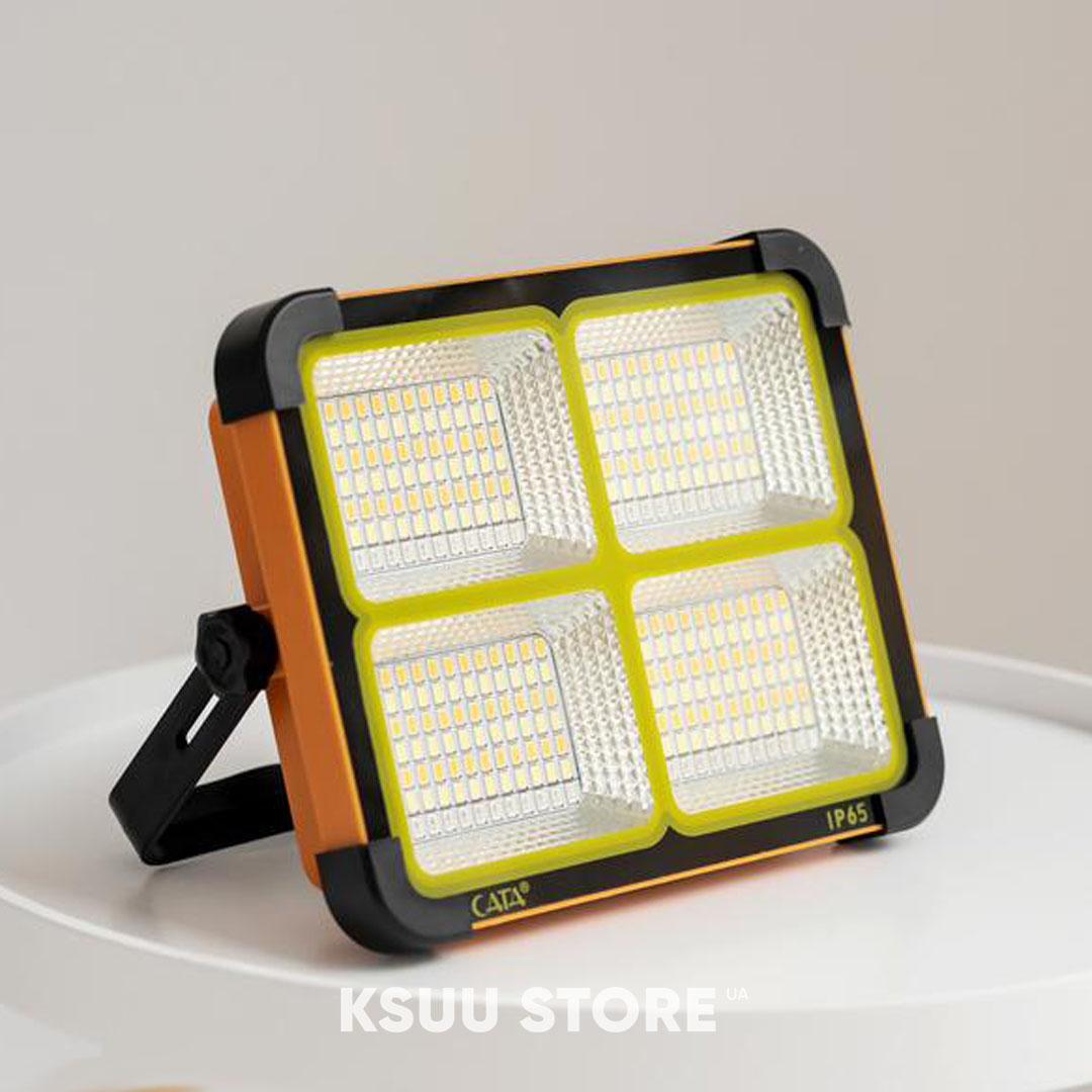Портативний LED ліхтар-прожектор на сонячній батареї CATA CT-4698.