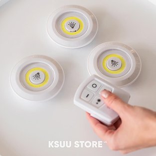 Бездротові LED-світильники настінні з пультом.