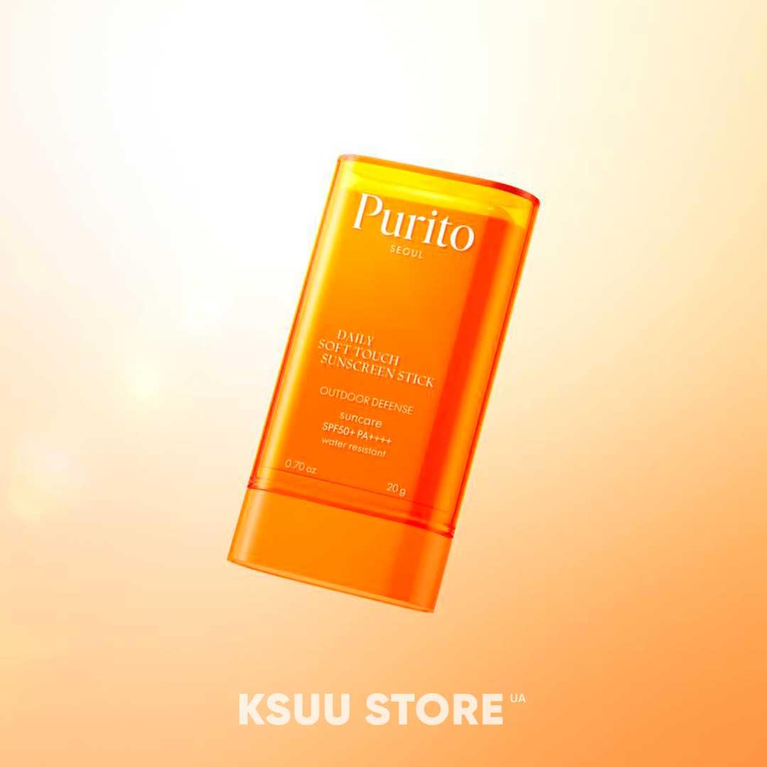 Сонцезахисний стік - PURITO Seoul Daily Soft Touch Sunscreen Stick, 20 г