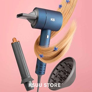 Фен Hair Dryer KS AirPro 01P Blue (кабель 3.3 метри)