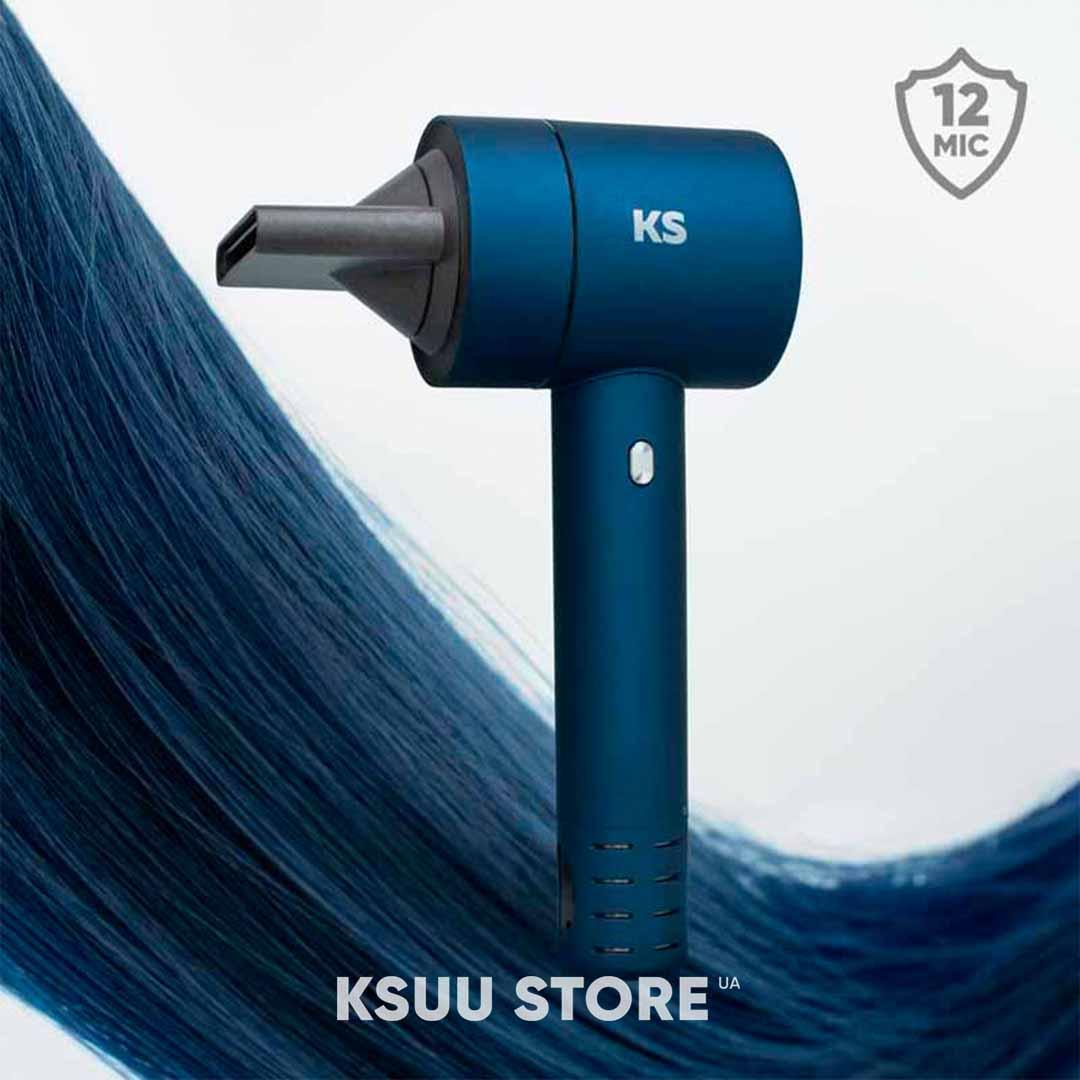 Фен Hair Dryer KS AirPro 01P Blue (кабель 3.3 метри)