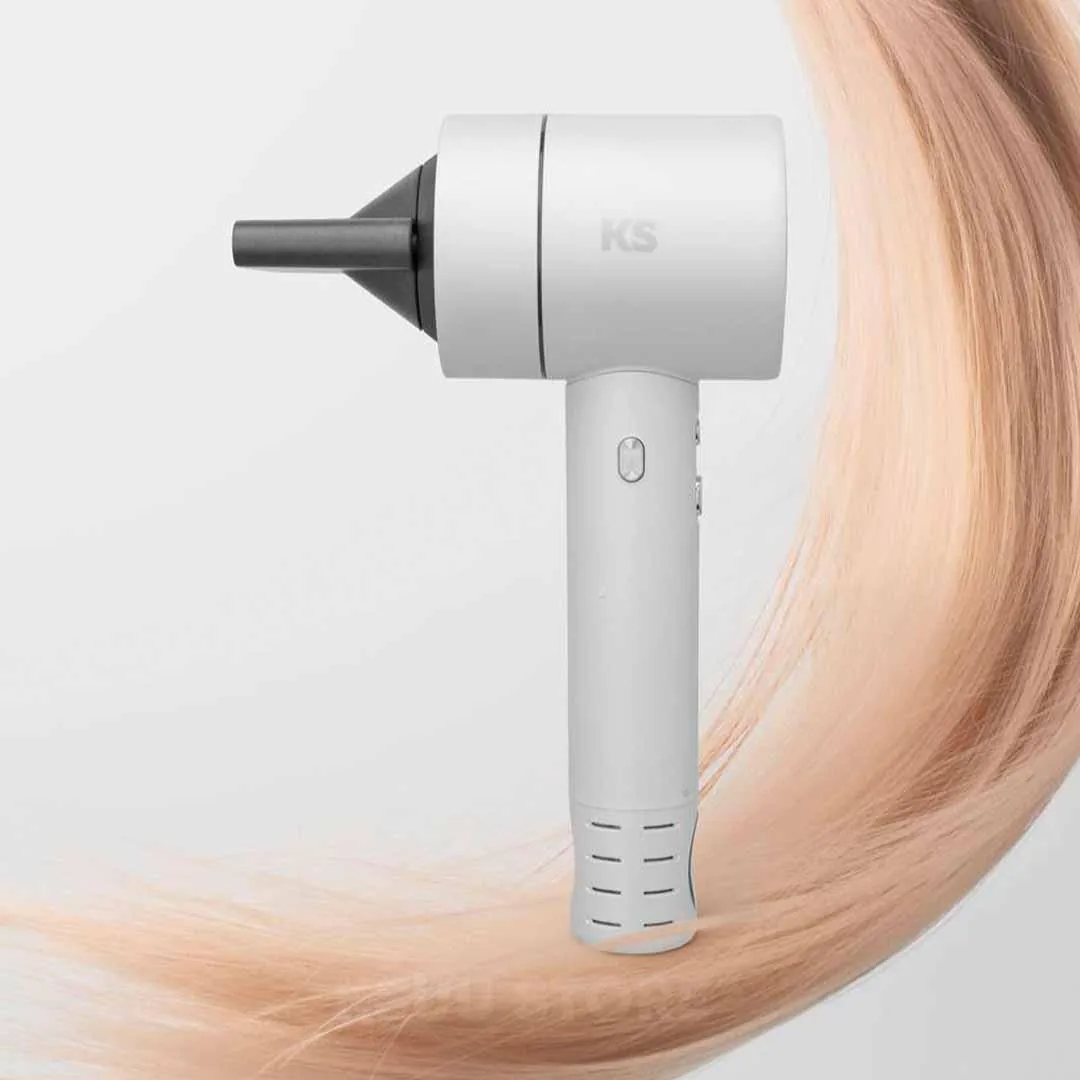 Фото 3 - Фен Hair Dryer KS AirPro 01P white + Цилиндрическая насадка для локонов KS Фото 3 - Фен Hair Dryer KS AirPro 01P white + Цилиндрическая насадка для локонов KS